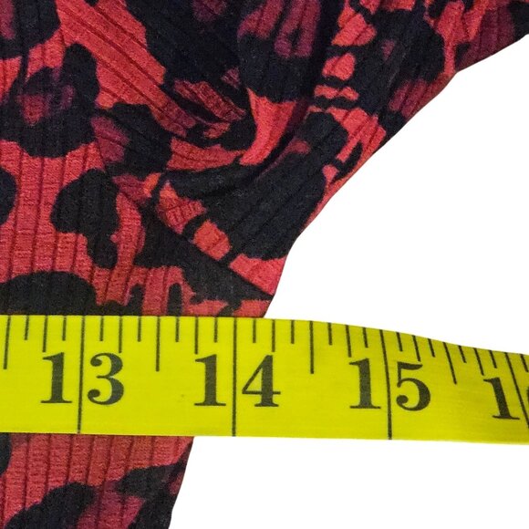 Desigual Women’s Leopard Mini Dress Red M Animal Print Whimsygoth Art-to-Wear - Picture 7 of 10